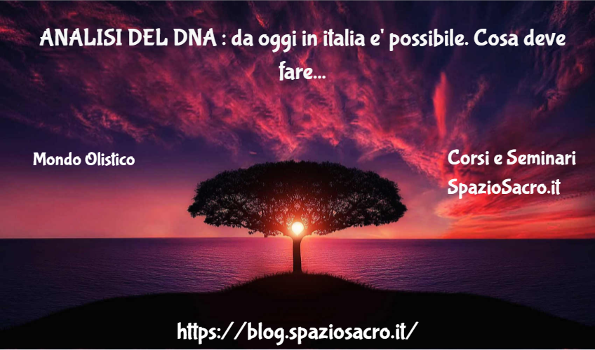 Analisi Del Dna : Da Oggi In Italia E' Possibile. Cosa Deve Fare Chi Desidera Far Sequenziare Il Proprio Dna?