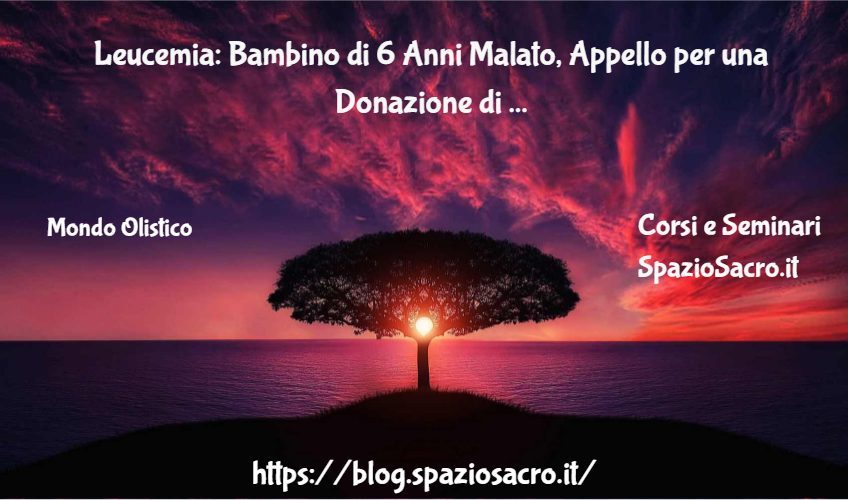 Leucemia: Bambino Di 6 Anni Malato, Appello Per Una Donazione Di Midollo Osseo