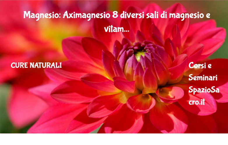 Magnesio: Aximagnesio 8 Diversi Sali Di Magnesio E Vitamina B6