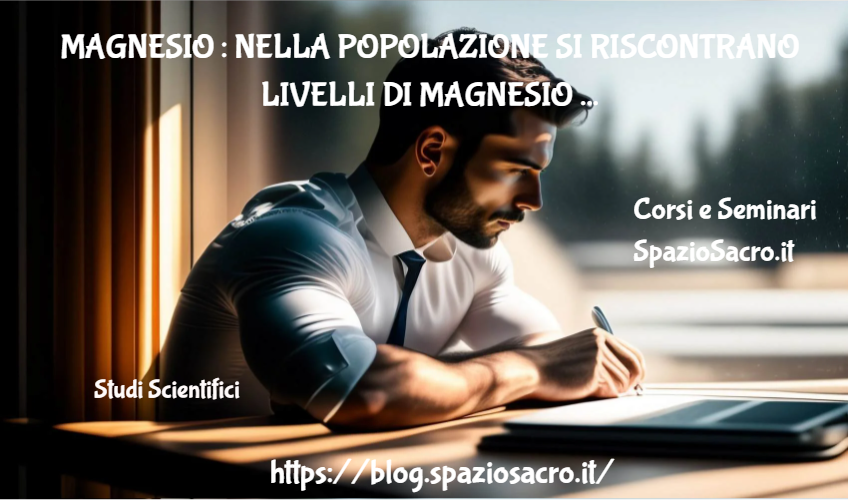 Magnesio : Nella Popolazione Si Riscontrano Livelli Di Magnesio Troppo Bassi