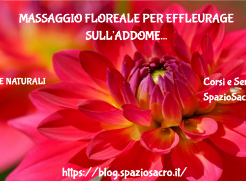 Massaggio Floreale Per Effleurage Sull'addome