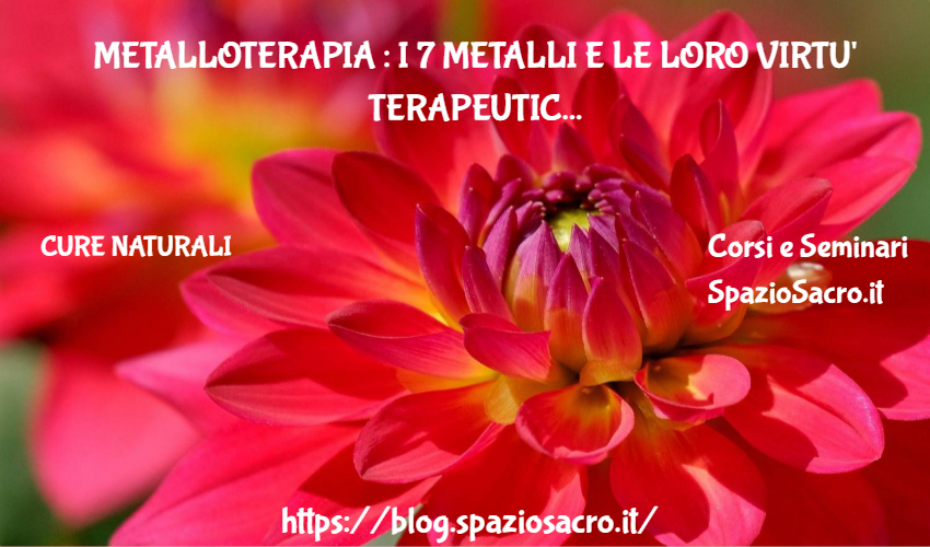 Metalloterapia : I 7 Metalli E Le Loro Virtu' Terapeutiche
