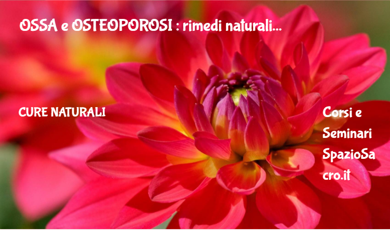 Ossa E Osteoporosi : Rimedi Naturali