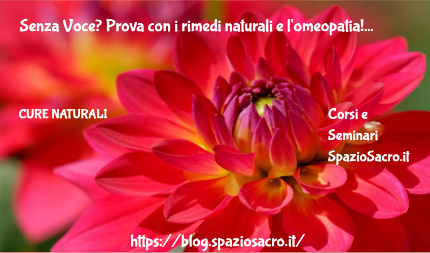 Senza Voce? Prova Con I Rimedi Naturali E L'omeopatia!
