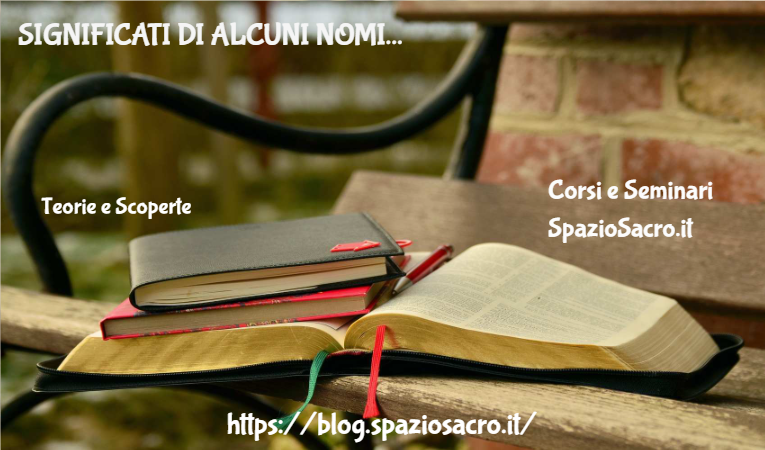 Significati di alcuni nomi 1 Significati Di Alcuni Nomi