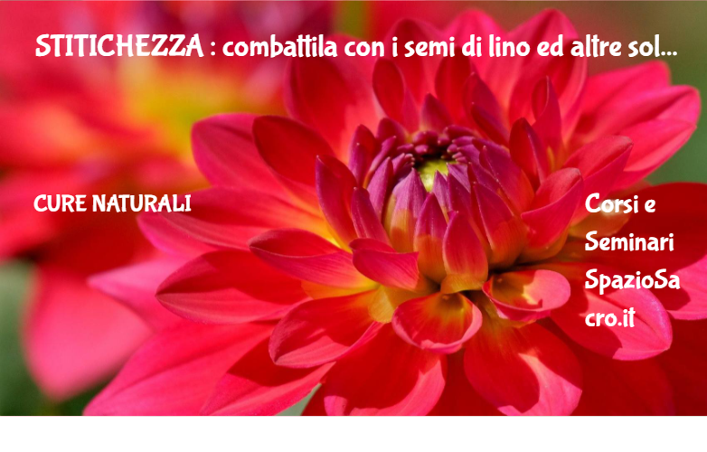 Stitichezza : Combattila Con I Semi Di Lino Ed Altre Soluzioni Naturali