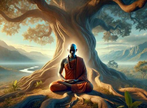Sri Sankara e l’essenza della non-dualità : Il cammino verso l'unità e il superamento dell'illusione della separazione 40 albero sri sankara