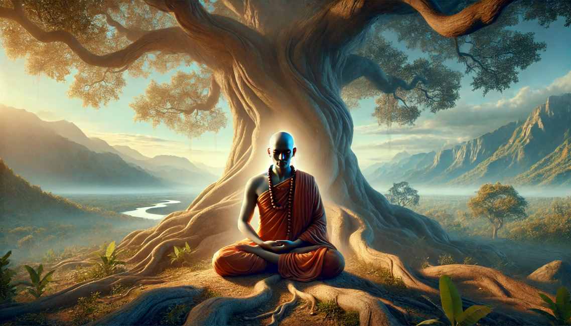 Sri Sankara e l’essenza della non-dualità : Il cammino verso l'unità e il superamento dell'illusione della separazione 1 albero sri sankara