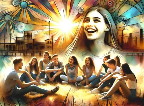 La danza della gioia: sorridere e ridere, due note della stessa melodia 31 blank